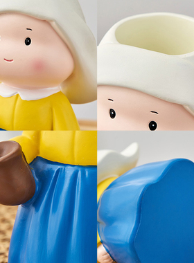 可爱笔筒治愈小物件教师节送老师走心礼物创M意办公室桌面装饰摆