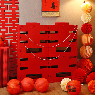 超大立体喜字落地摆件结婚礼房间客厅布置L订婚宴装饰婚房装扮用