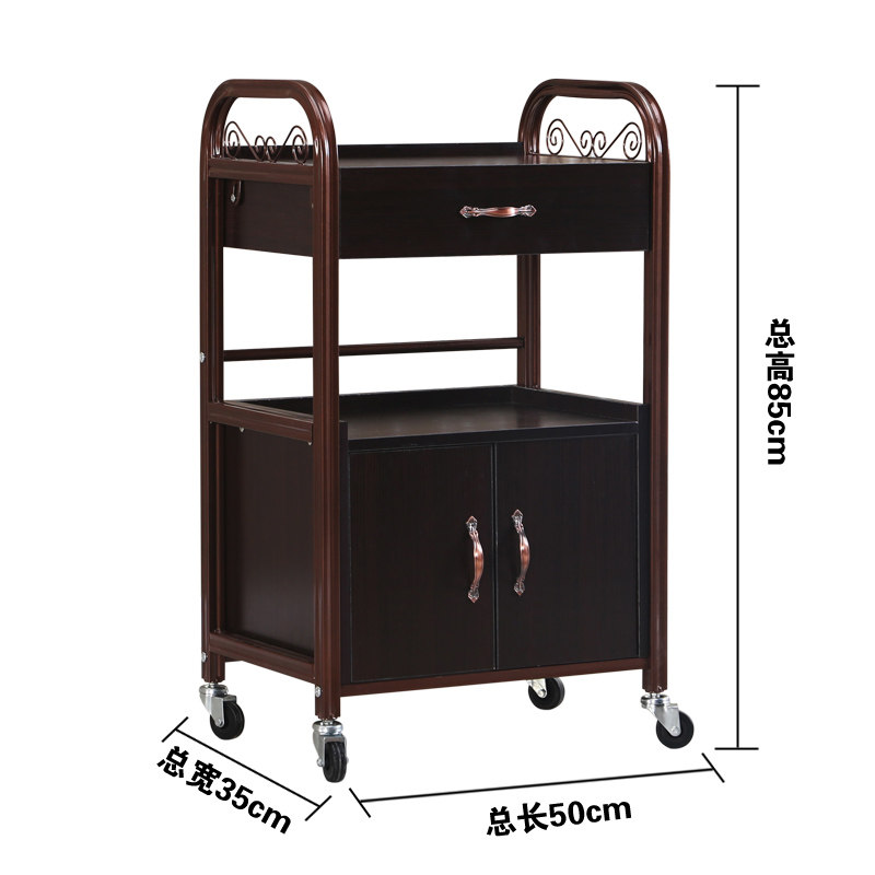 包邮特价欧式美容推车p带抽屉美容院小推车美发工具车多功能置物