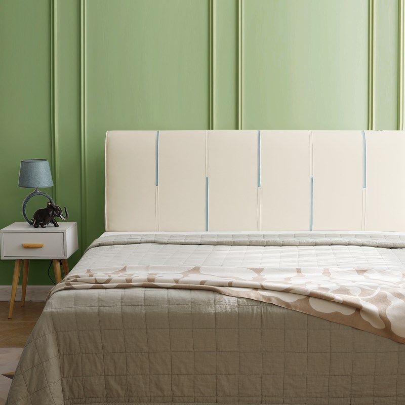 床头软包靠背g靠垫悬浮床大靠背垫新款自粘床上背枕榻榻米靠背免