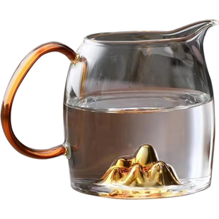 加厚高档观山岳高硼硅公道杯玻璃日式分茶器带滤茶器功W夫杯茶具