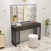 影楼化妆台带灯婚纱店美容院彩妆店D化妆师专用化妆桌店铺用梳妆