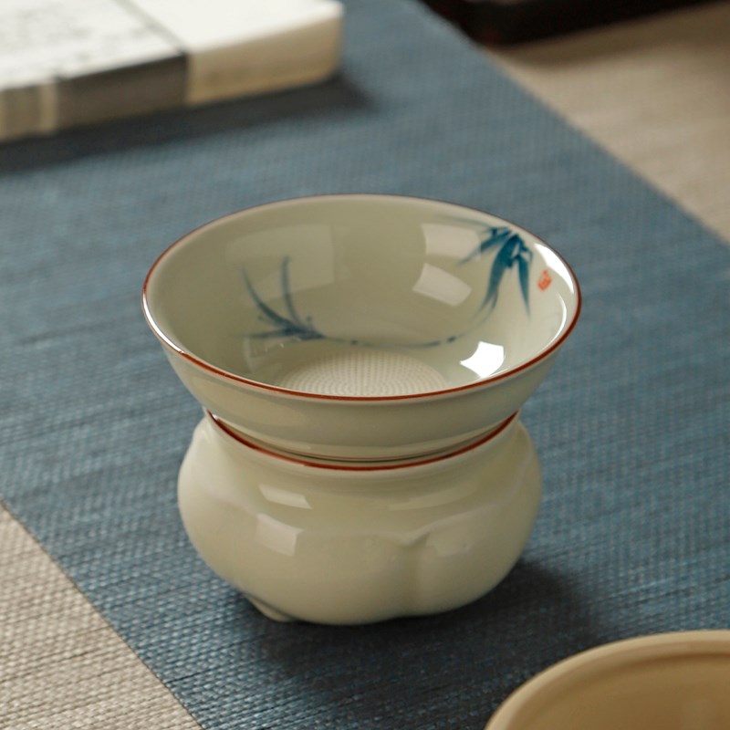 草木灰茶漏茶滤泡茶过滤网器功夫茶具公道杯配件茶W虑茶叶隔茶器