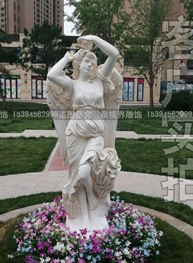 复古天使摆件四季女神雕像家居花园庭院J婚庆大型景观春夏秋冬雕