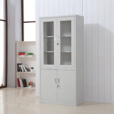 成都办公柜文件柜资料架落地财务凭证柜档案柜铁V皮柜矮柜储物柜