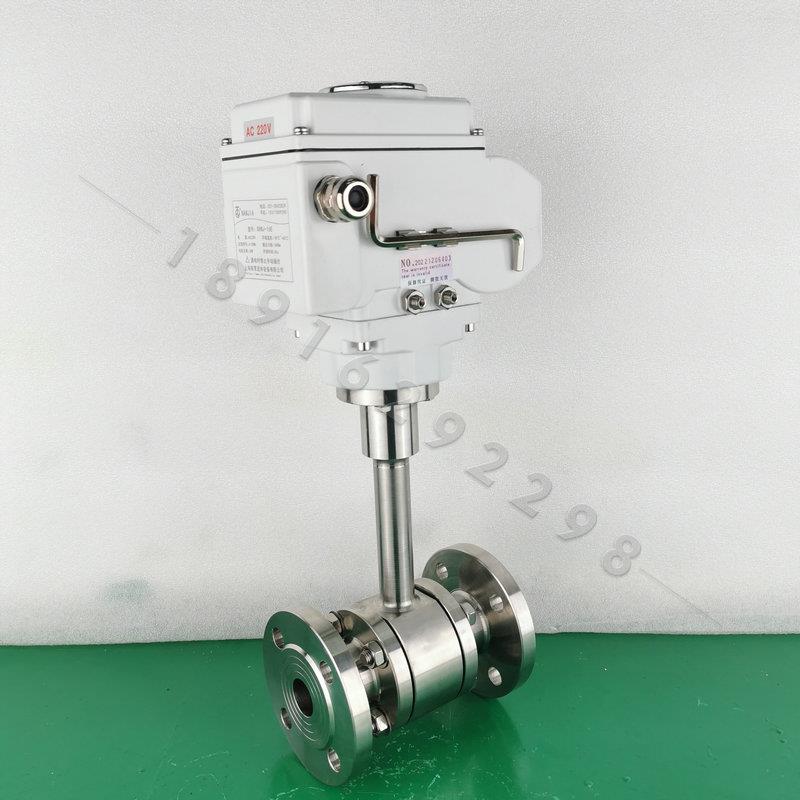 新款电动低温球阀DQ941F不锈钢锻造瓦斯LNG液氮-196度调节阀包邮