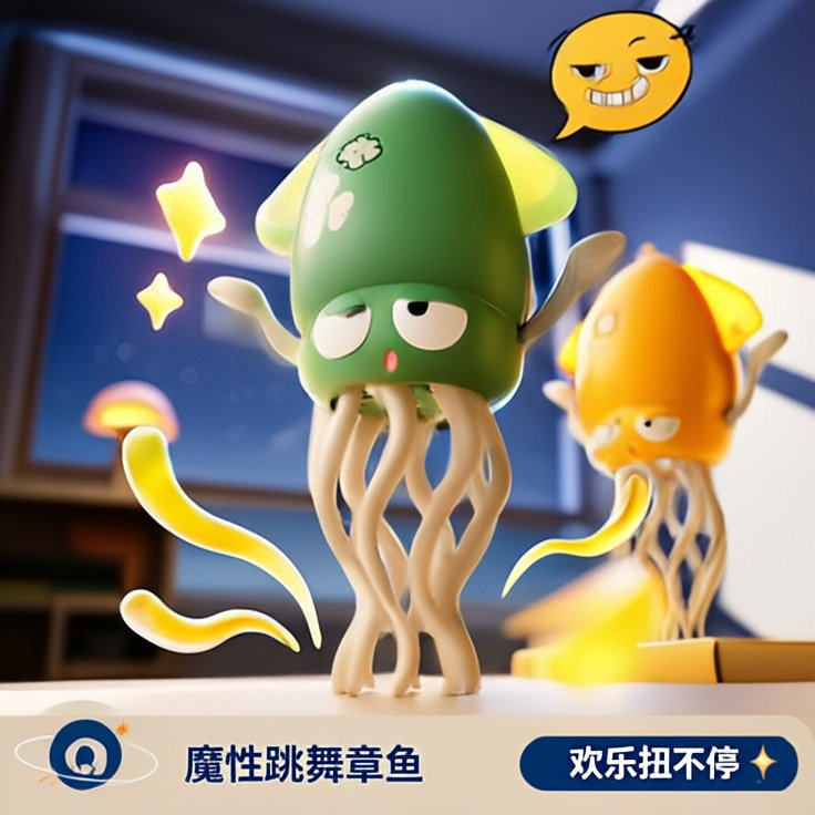 魔性跳舞章鱼八爪鱼鱿鱼益智电动