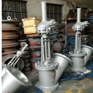 手动 JS945Y电动Y型料浆阀 法兰 气动 欣弘阀门 化工