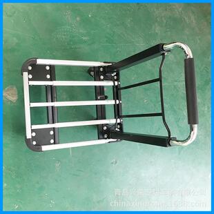 户外小推车拉货车双菱平板拖车伸缩折叠搬运车铝合金手推车可