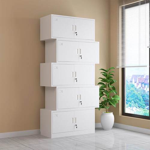 0钢制五节柜文件柜办公室资料收纳五节柜铁皮柜带锁财务凭证档案