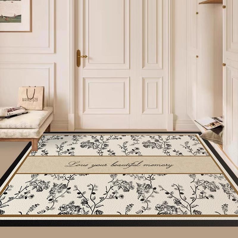 新疆包邮入户门地垫覆古高级感奶油风皮革可裁剪脚垫进门玄关换鞋