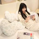 北欧冰丝云朵小碎花抱枕夹腿弯弯抱枕侧卧孕妇枕头床头安抚抱枕