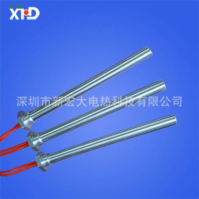 无缝不锈钢模具高温弹筒单头电热管 螺纹安装烧烤炉点火棒220V