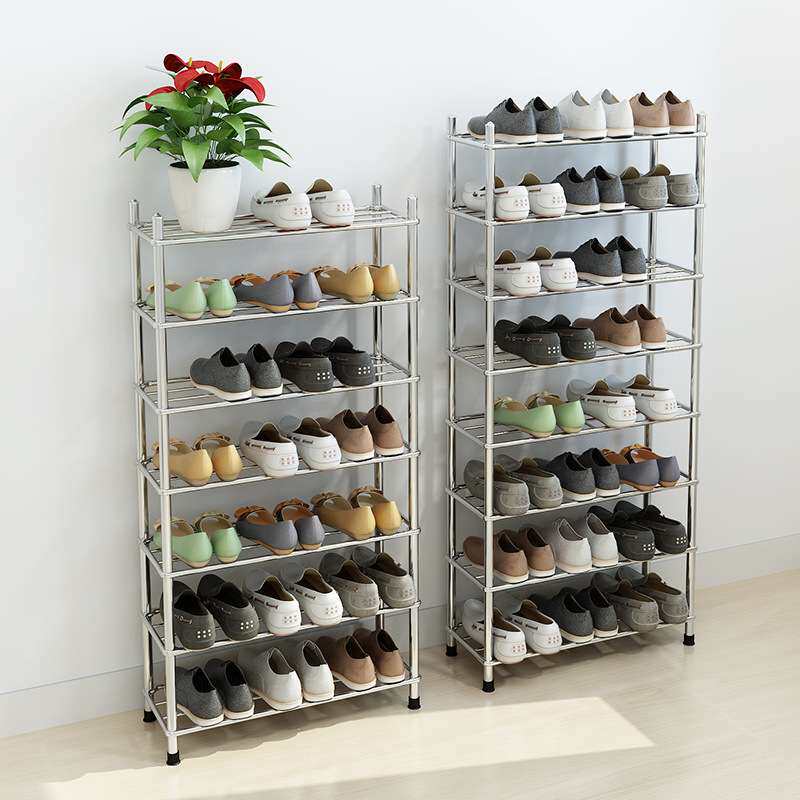 厂家直销不锈钢鞋架简易家用宿舍寝室鞋架子经济型多层收纳鞋柜子