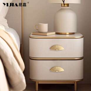 易嘉新中式扇形柜门拉手现代简约铜拉丝抽屉橱柜衣柜鞋柜子门把手