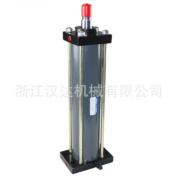 供应带锯床配件  带锯床升降油缸 底部法兰带背压液压缸