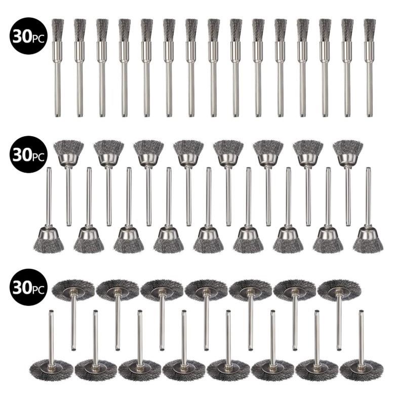 60PC 90PC钢丝刷 除锈打磨 电磨刷子