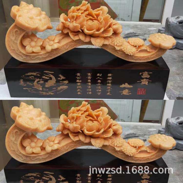 办公室摆放雕刻工艺品图片大全 办公桌摆放小型石雕制品价格