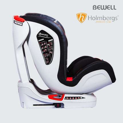Bewell加宽约9个月-12周岁isofix注塑骨架汽车用载儿童安全座椅