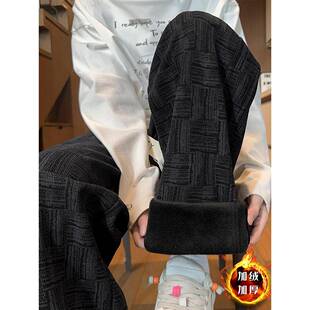 青少年裤子男秋季宽松直筒卫裤2025新款潮牌痞帅炸街运动休闲长裤