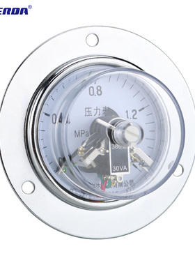 雷尔达 磁助式电接点压力表380V 轴向带边 YXC60ZT 压力控制开关