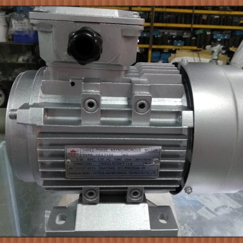 三相异步电动机 YE2 7134 0.55KW 轴径16mm  卧式 380V 铝壳铜线