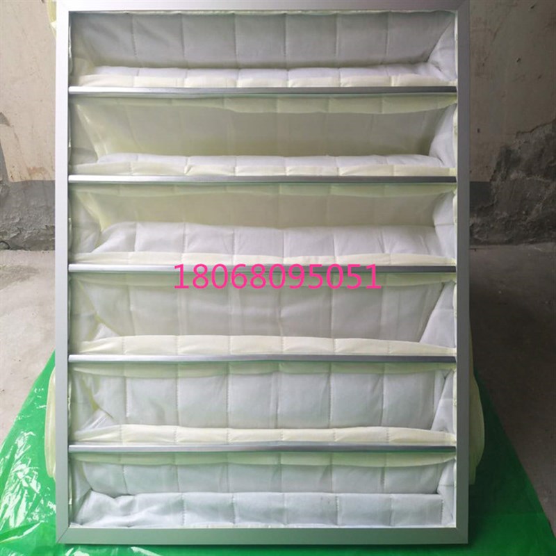 龙骨架初效棉效率G3 G4 空气过滤棉过滤器字母架铝合金框过滤器波