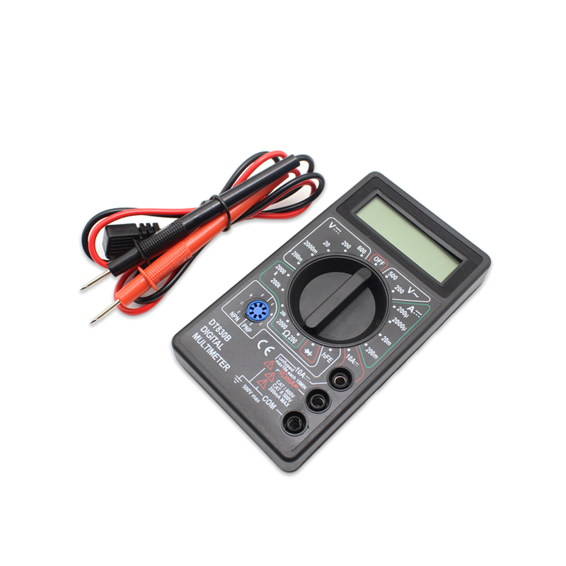 数字万用表 迷你万能表 测电压电阻电流二极管三S极管 配电池表笔