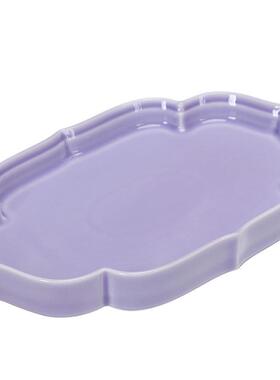 陶FUY瓷莲花长店盘盘茶点壶承水果盘餐厅酒中庆式菜盘托盘结婚婚