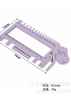 新款棒针套装14付35cm氧化铝紫色腰鼓花收纳包组合套装配件KN031