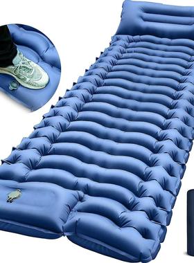 爆款CYF-01水波纹亚人充气垫单春纺可拼接双人帐脚踩防潮篷睡垫