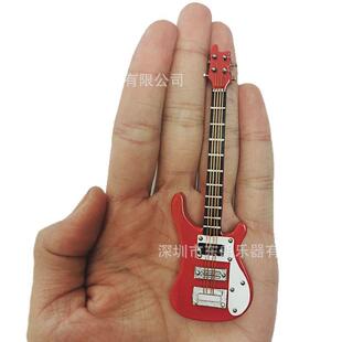 迷你电贝型摆件生日聚会木质工艺品圣诞树斯挂件4电模贝弦电贝斯