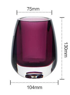 透明现代简约小花瓶PC亚克力干花插花器ins创意摆件餐厅单只花盆