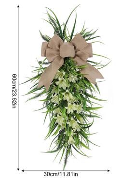 纵XNH鸿2024活节百合花复物环赃泪珠挂春门季家居装饰