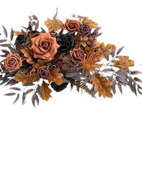 门婚礼拍照派礼对装饰布置花束婚庆用品102501结拱婚婚花房浪漫婚