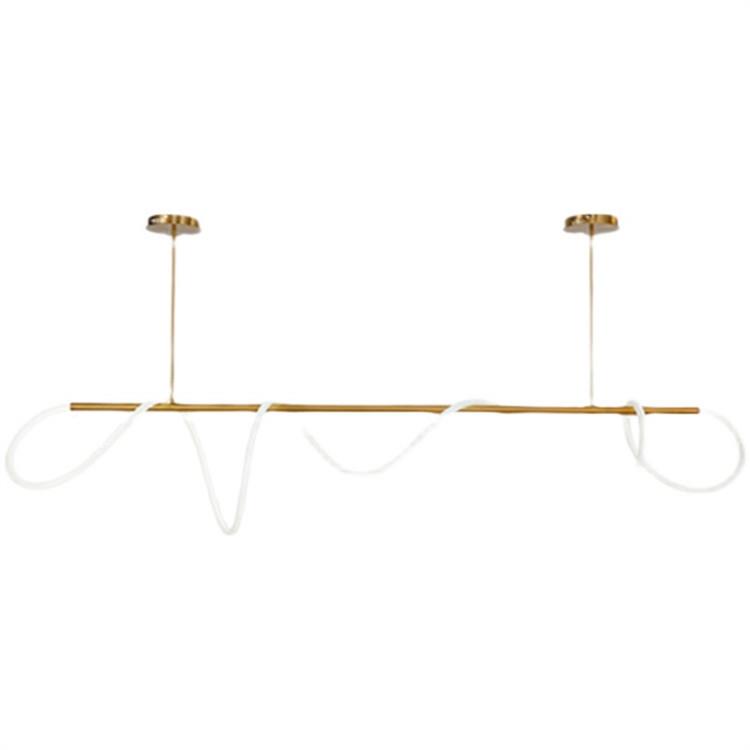 北设计餐厅吊灯高级感6089音符非进口吧灯台灯办公室长条师灯中欧