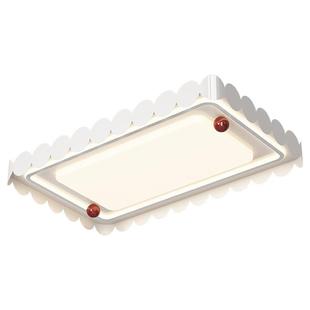 极简卧室吸奶灯油风护眼花边圆顶灯形房间设计师餐厅吊DGE灯主卧