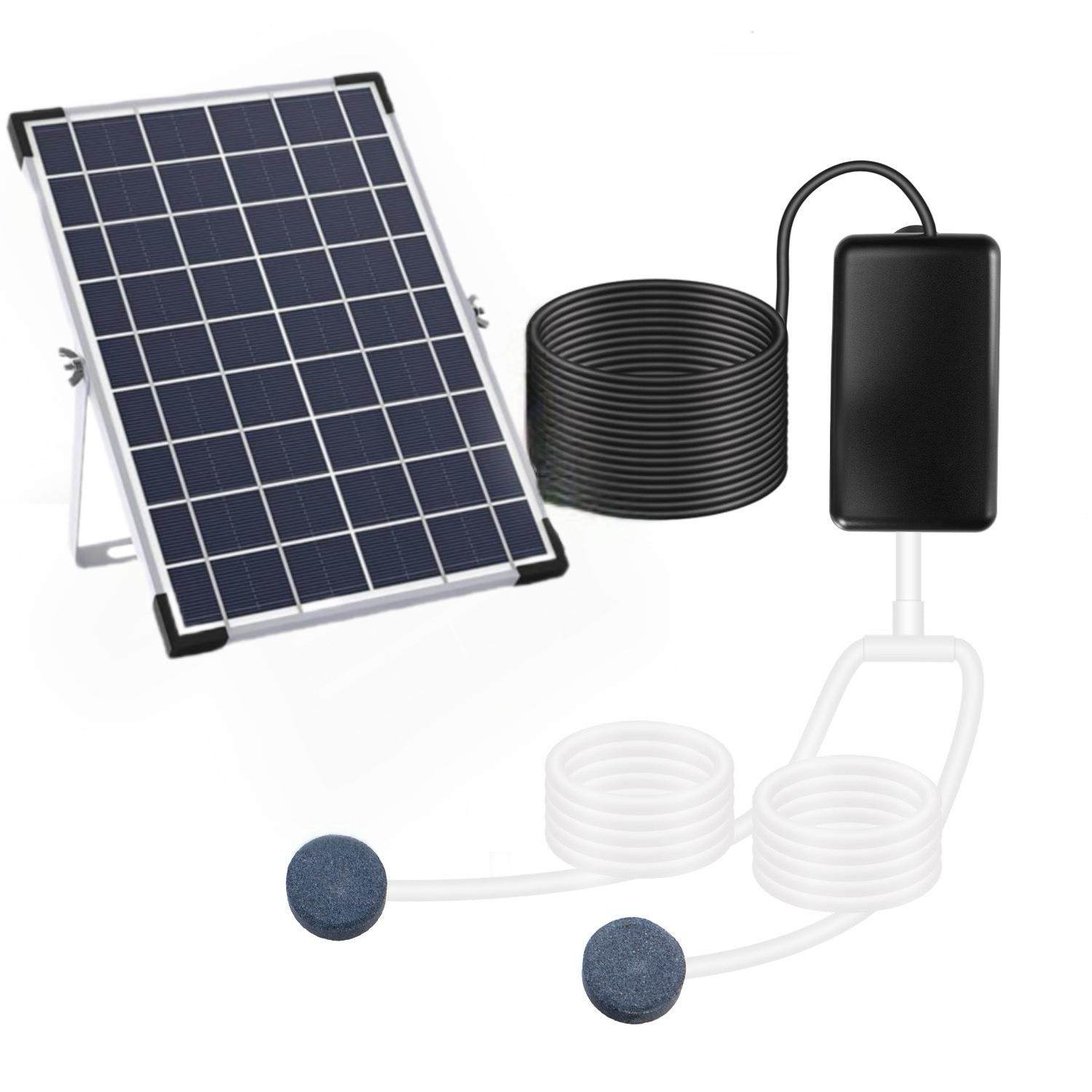 销太阳-AP20能户庭外缸增氧泵鱼院水池打氧5W蓄电款热大功率增氧