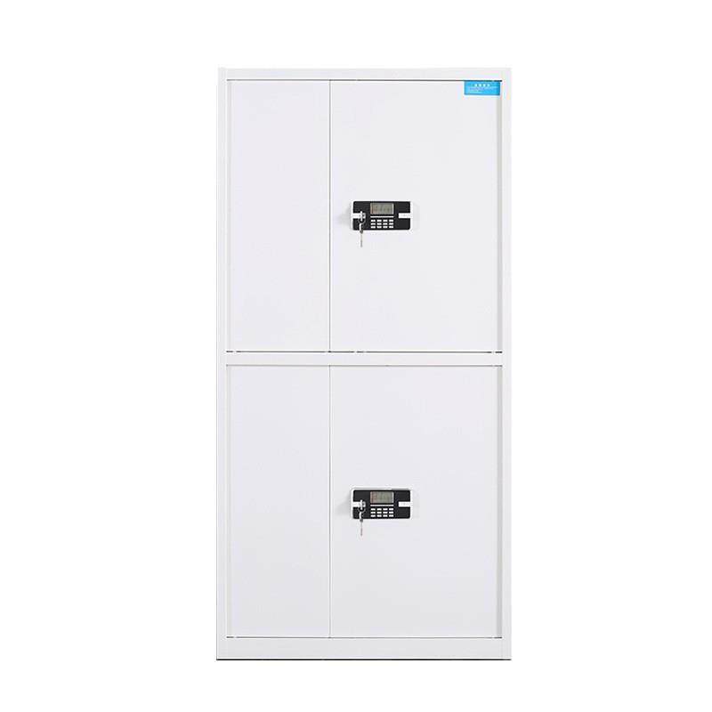 钢制电子保密柜指纹密码文件柜办公财务档案资料柜国保锁铁皮矮柜