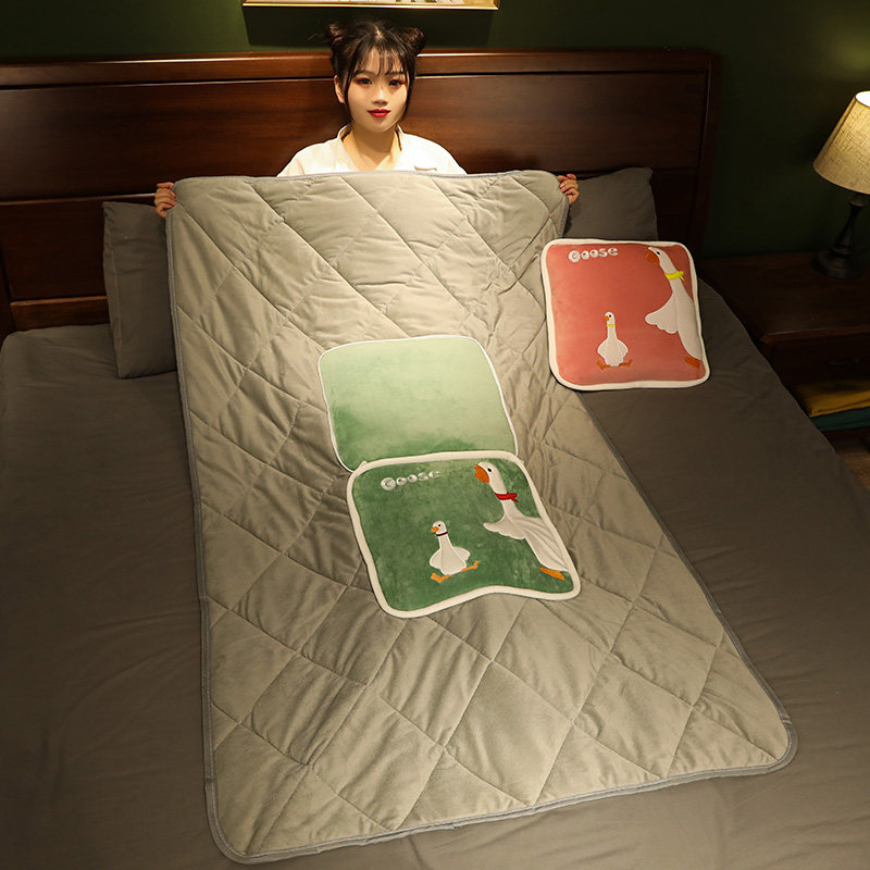 抱枕被子两用毯子二合一女生睡觉办公室午K睡小枕头折叠靠枕汽车