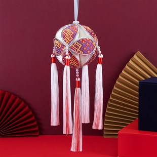 壮锦绣球广西壮族靖西旧州特产纯手工G民族工艺活动节日送礼吉祥