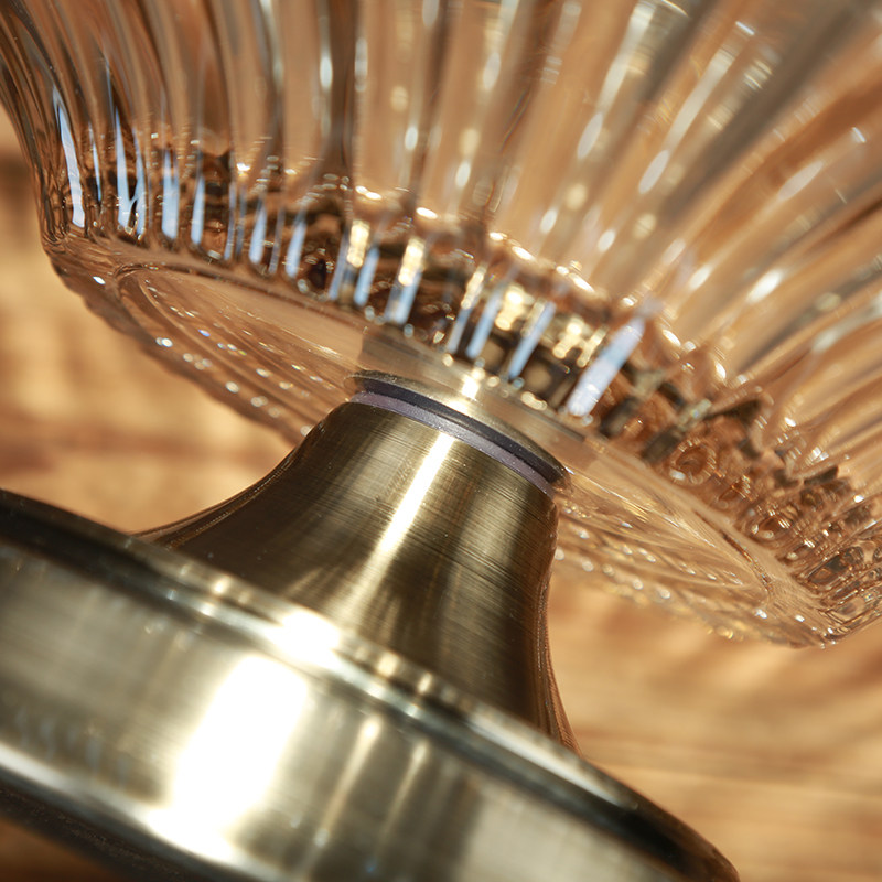 欧式玻璃大果盘干果n盘糖果盘水果盘餐桌摆设美式家用茶几摆设轻