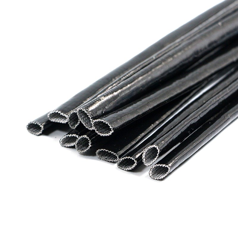 黑色电机套d管加厚黄蜡管黄腊管绝缘套管玻璃纤维管玻纤管高温电