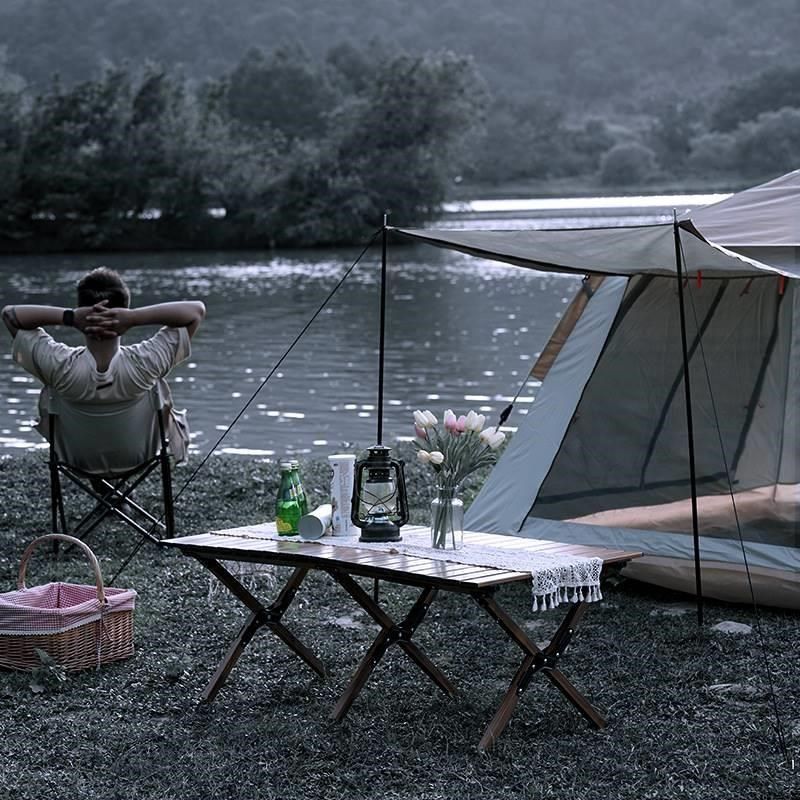 户外折叠桌蛋f卷桌便携式超轻露营桌子野营桌椅轻便野炊木纹野餐,户外/登山/野营/旅行用品,户外椅子凳子,淘宝优惠券,粉丝福利购,淘宝优惠卷