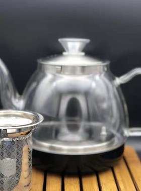 全自动上水壶电热水壶配壶高硼硅F玻璃烧水壶单壶茶壶茶炉配件