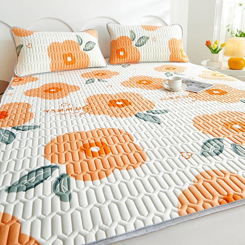 2024新款夏季乳胶床单单件凉席夏季宿舍儿M童单双人床冰丝席三件