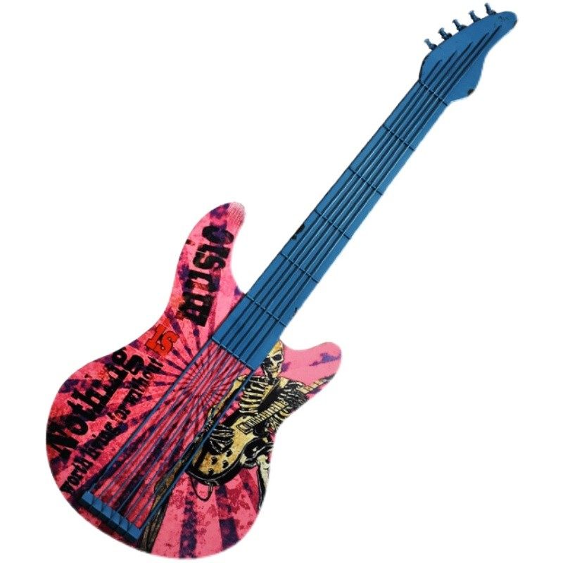 复古怀旧铁艺吉他唱片壁挂酒吧网咖音乐餐厅M咖啡厅创意墙面装饰