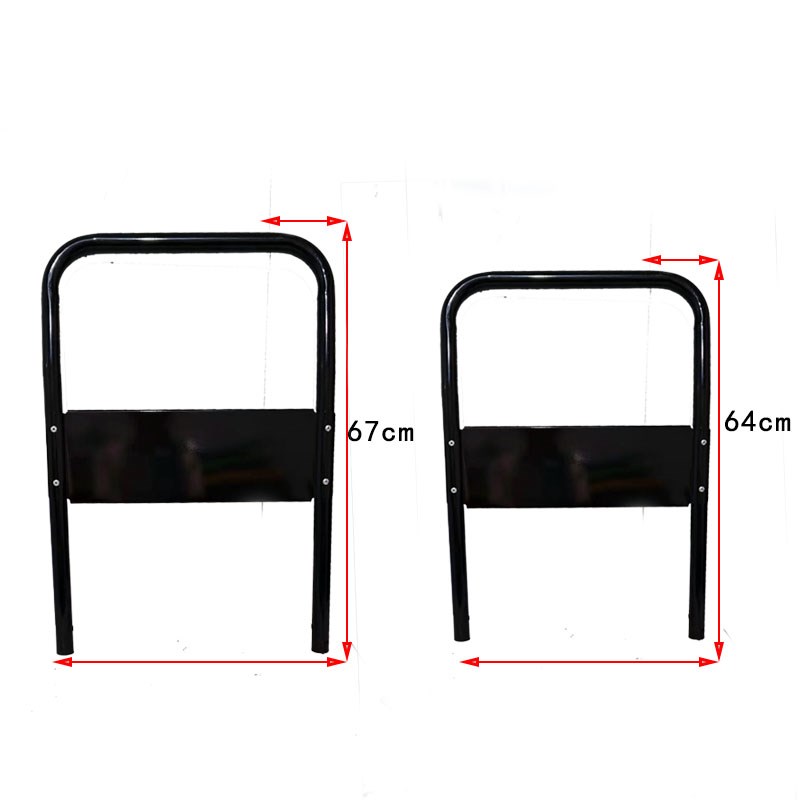 平板车可折叠把手小推车扶手推货车配件加厚N钢管扶手活动手把配