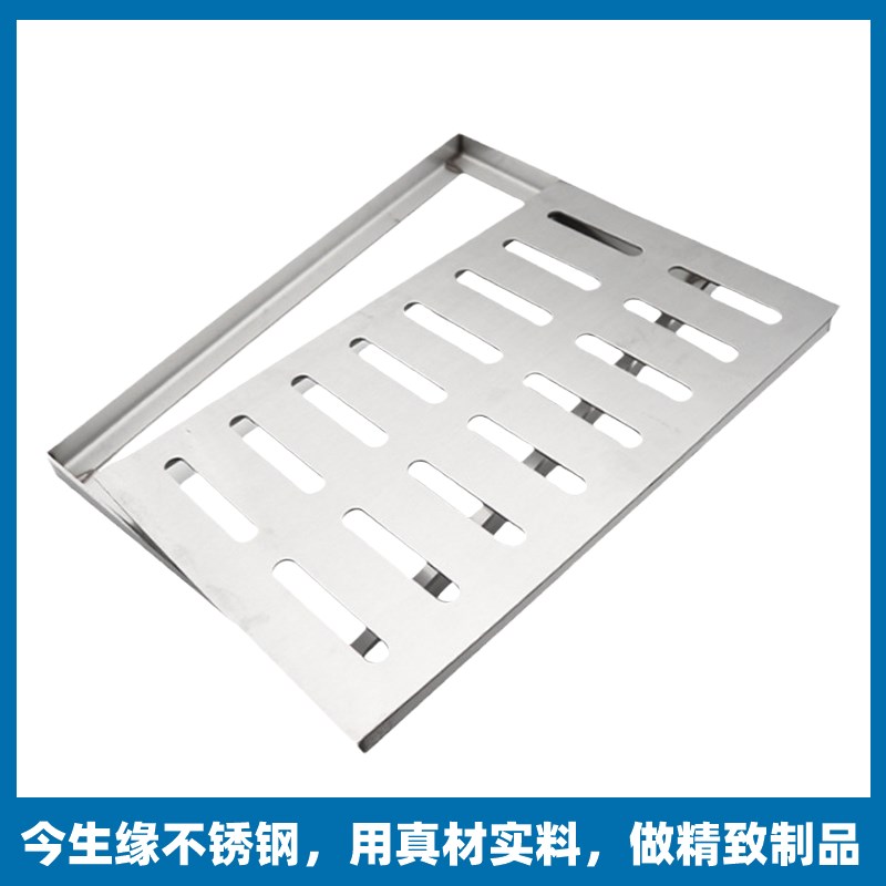 不锈钢排水沟盖板食品工厂车间地沟排水防鼠盖P板厨房明沟雨水篦