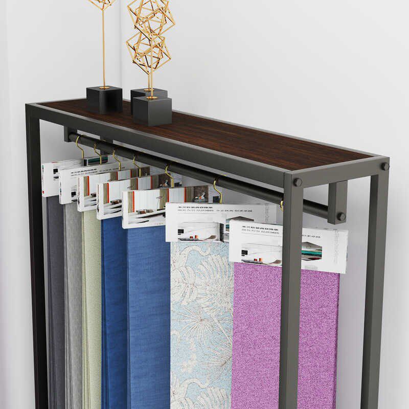 窗帘吊卡展示架布艺布料样品色卡展架落地式可移动V货架展厅陈列,商业/办公家具,展示柜/陈列柜/展示架/货柜,淘宝优惠券,粉丝福利购,淘宝优惠卷